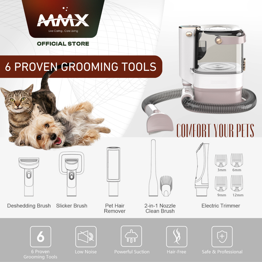 Avac IntelliPet VAC D06A - Intelligent 6in1 Pet Grooming Vacuum Cleaner