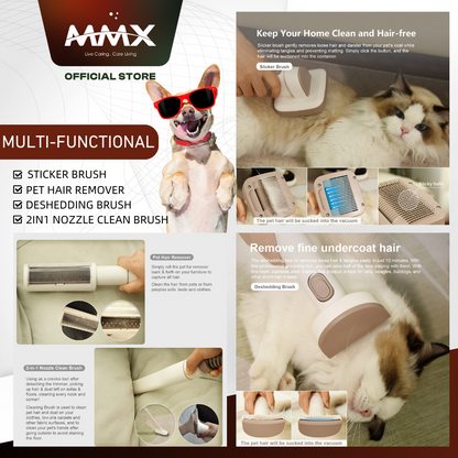 Avac IntelliPet VAC D06A - Intelligent 6in1 Pet Grooming Vacuum Cleaner